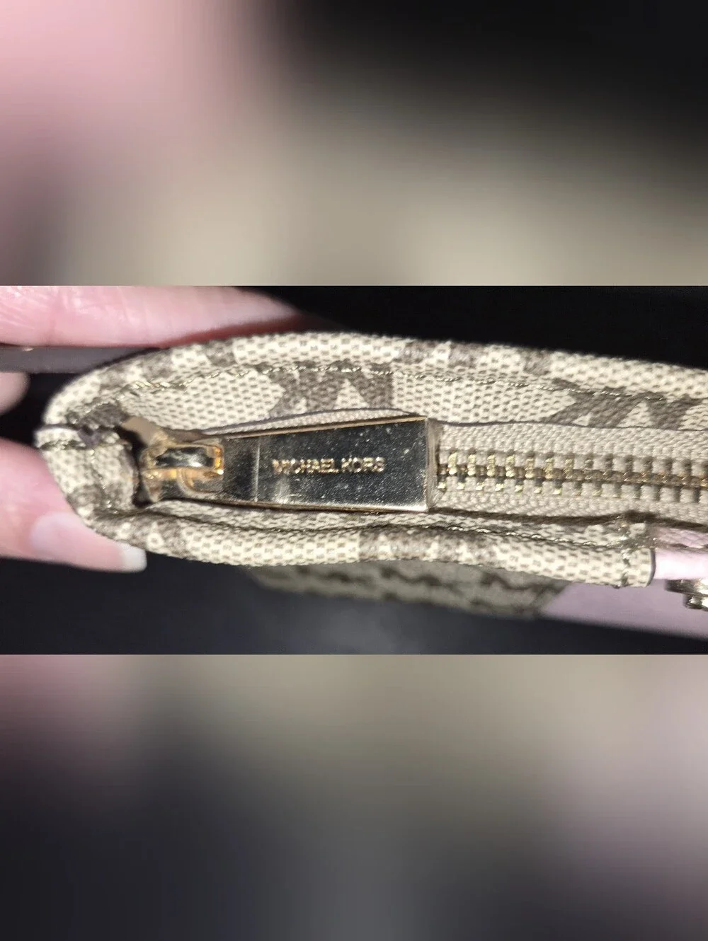 💕NWT MICHAEL KORS Logo Adjustable Belt Bag Crossbody Fanny Pack Purse Pink Tan